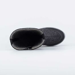 867094-02 Валенки на молнии Снегирь серый для девочки черный фото №4