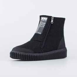 867104-41 Войлочные полуботинки для девочки черный