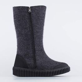 867107-41 Высокие валенки Звездная ночь для девочки темно-серый фото №2