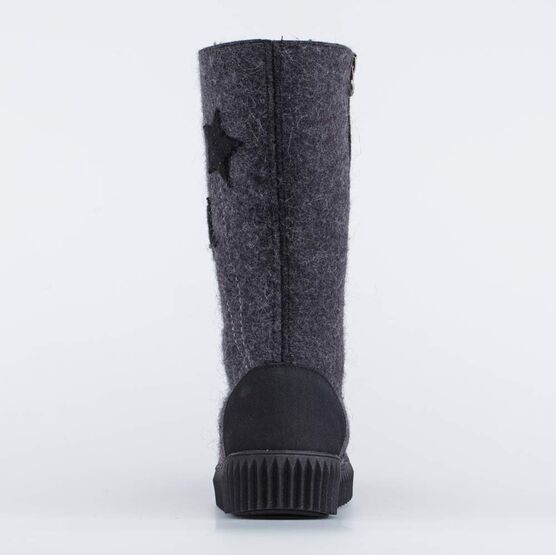 867107-41 Высокие валенки Звездная ночь для девочки темно-серый фото №5