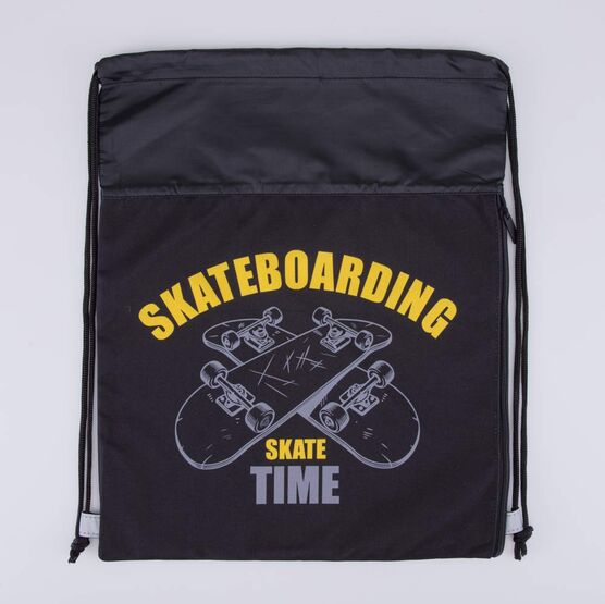02708226-40 Мешок для обуви Скейт черный для мальчики черный