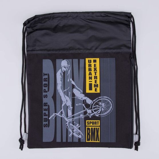 02708227-40 Мешок для обуви BMX черный для мальчики черный