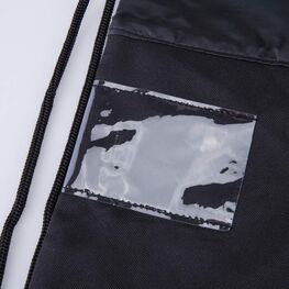 02708230-40 Мешок для обуви Смайл черно-желтый для мальчики черный + желтый фото №4