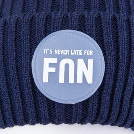 07711920-41 Шапка с отворотом детская FUN синий для мальчики синий фото №3