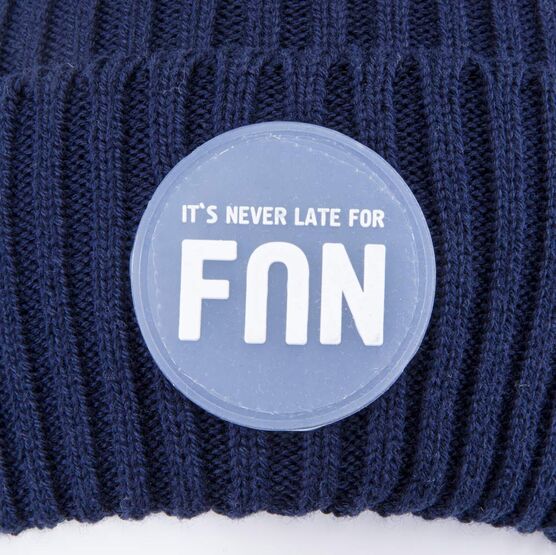 07711920-41 Шапка с отворотом детская FUN синий для мальчики синий фото №3