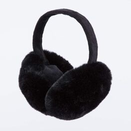 07811957-40 Меховые наушники для девочки Черный для девочки черный фото №2