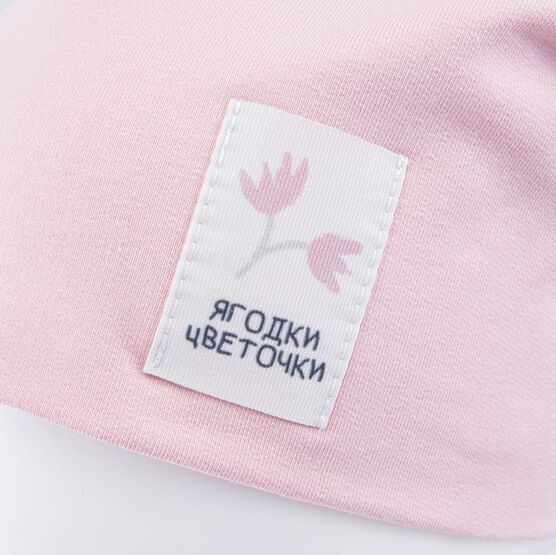 07811975-41 Шапка для девочки Ягодки-цветочки для девочки розовый фото №3