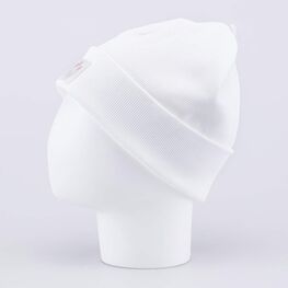 07811978-40 Шапка с отворотом для девочки Весна для девочки белый фото №2