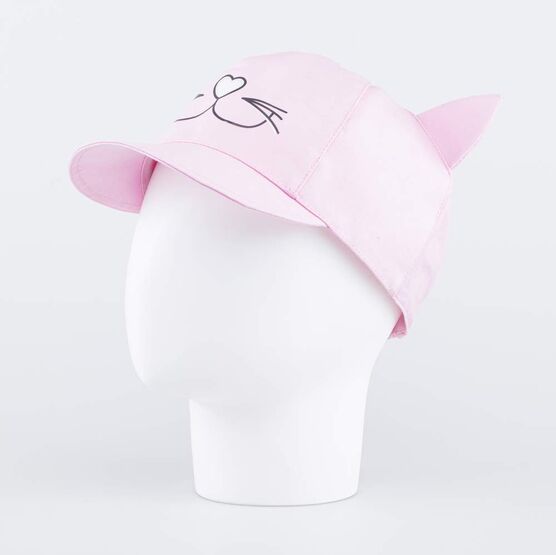 07811723-40 Кепка для девочки Кошечка для девочки розовый