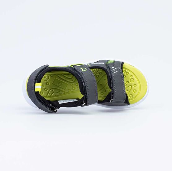 523062-12 Пляжная обувь с LED-подсветкой на подошве для мальчики сер-сал фото №4