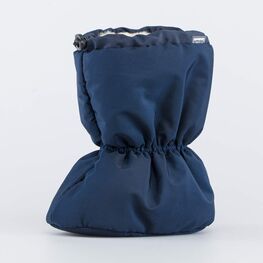 001106-43 Теплые меховые пинетки для мальчики синий