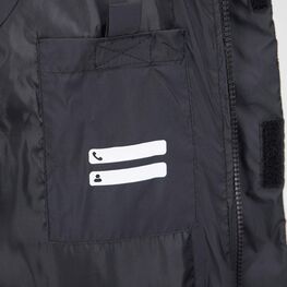 07785004-40 Жилет с капюшоном для мальчика черный для мальчики черный фото №4