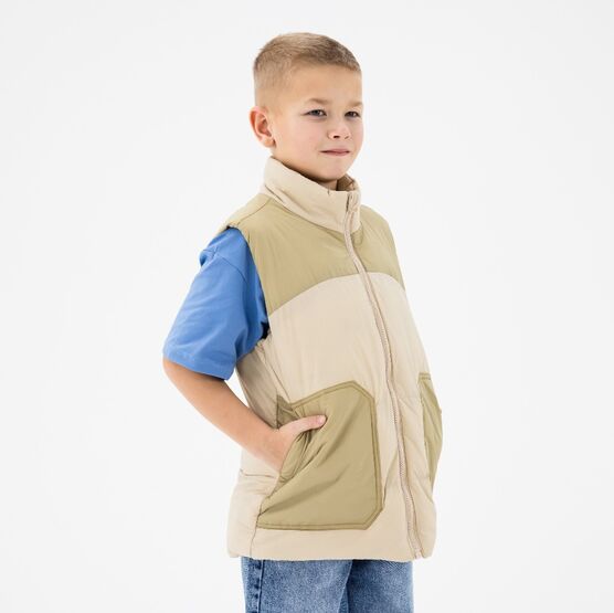 07785005-40 Жилет для мальчика бежевый для мальчики бежевый фото №2