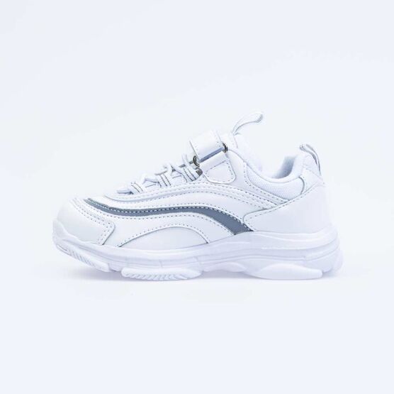 344294-71 Кроссовки из натуральной кожи с текстильными вставками для мальчики белый фото №2