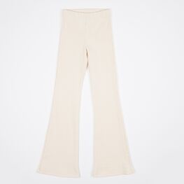 07859072-40 Брюки для девочки в рубчик молочный для девочки бежевый