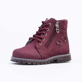 352288-32 Ботинки для девочки бордовый