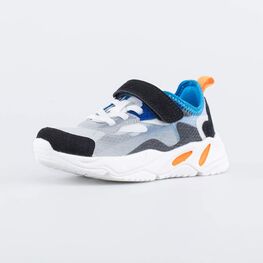 644387-12 Прозрачные кроссовки для мальчика для мальчики бело-голубой