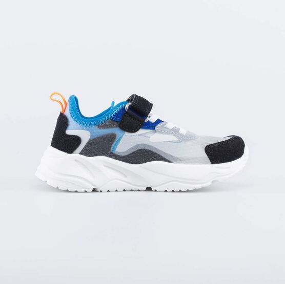 644387-12 Прозрачные кроссовки для мальчика для мальчики бело-голубой фото №2