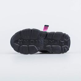 644357-71 Черные кроссовки с двойной шнуровкой для девочки черный фото №3