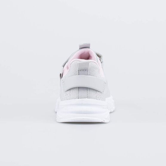 444041-11 Текстильные кроссовки Серый туман для девочки серый + розовый фото №5