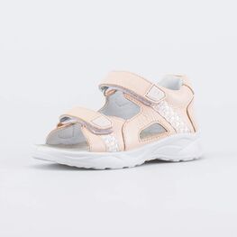 522183-23 Кожаные босоножки Розовая слива для девочки розовый