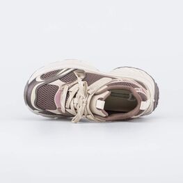 644546-11 Дышащие кроссовки для девочки для девочки бежевый,коричневый фото №4