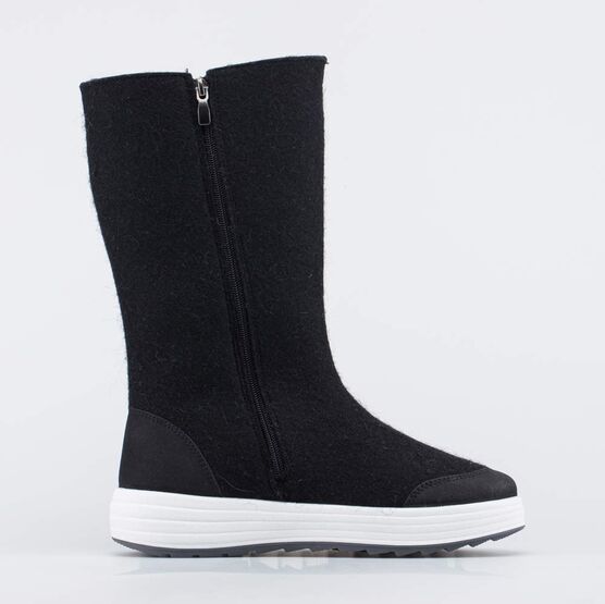 867139-42 Черные валенки женские с вышивкой для девочки черный фото №2