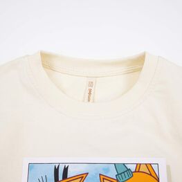 07702041-41 Футболка из кулирки Три кота светло-бежевый для мальчики светло-бежевый фото №4