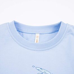 07702042-42 Футболка из кулирки Три кота голубой для мальчики голубой фото №4