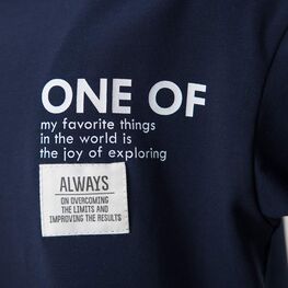 07702053-40 Объемная футболка из кулирки для мальчика темно-синий для мальчики темно-синий фото №3