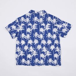 07703009-40 Гавайская рубашка для мальчика Пальмы синий для мальчики синий фото №2