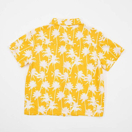 07703009-41 Гавайская рубашка для мальчика Пальмы желтый для мальчики желтый фото №2