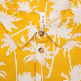07703009-41 Гавайская рубашка для мальчика Пальмы желтый для мальчики желтый фото №3