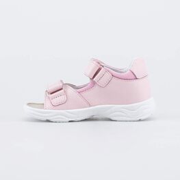 322203-22 Кожаные сандалии на липучках Хорошее настроение для девочки розовый фото №2