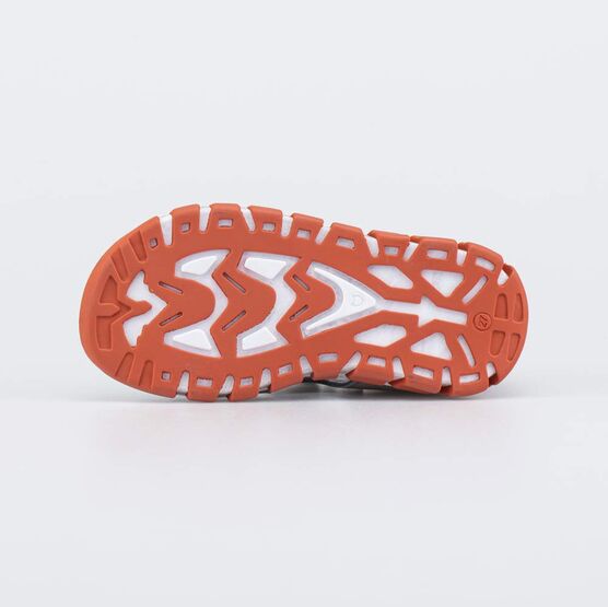 322205-21 Кожаные сандалии для мальчика серый для мальчики серый + оранжевый фото №3