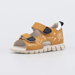 322205-22 Кожаные сандалии для мальчика коричневый для мальчики коричневый