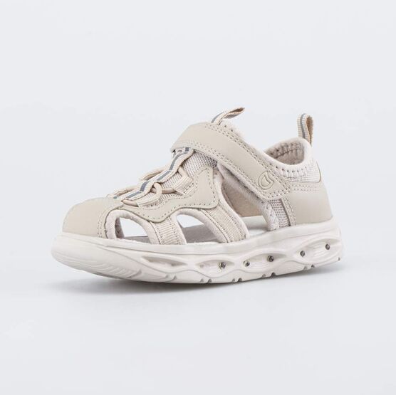324080-72 Детские открытые кроссовки с LED для мальчики бежевый