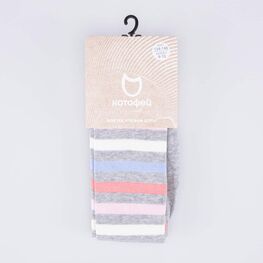 07032812-41 Колготки хлопковые серый для девочки серый фото №2