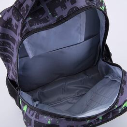 02704348-40 Рюкзак школьный для мальчики черный + зеленый фото №4