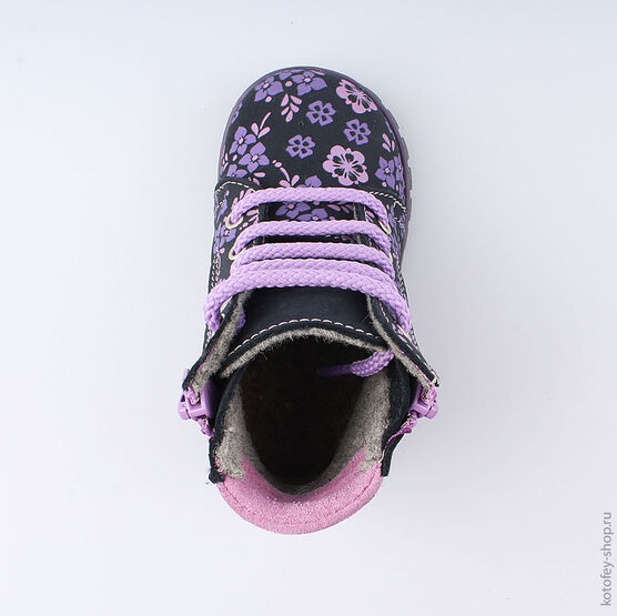 152226-31 Ботинки для девочки светло-синий фото №4