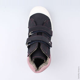 552112-31 Ботинки для девочки син-роз фото №4