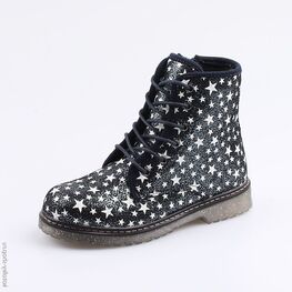 552115-32 Ботинки для девочки светло-синий