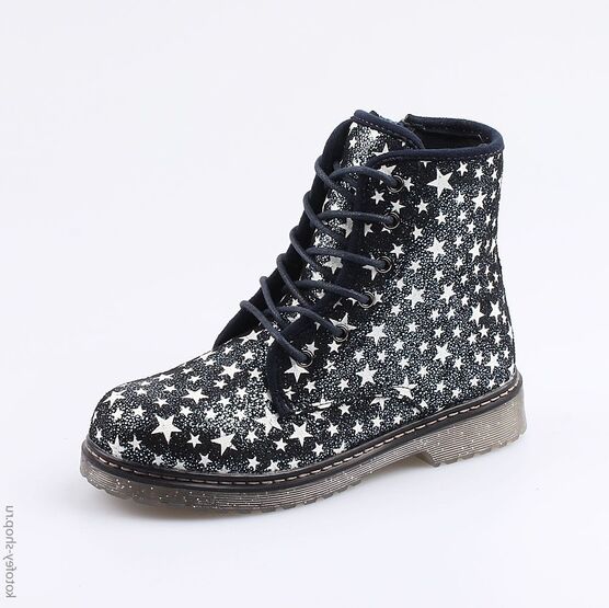 552115-32 Ботинки для девочки светло-синий