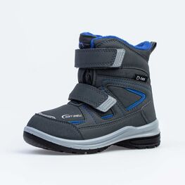 654817-42 Мембранные ботинки для мальчики сер-гол