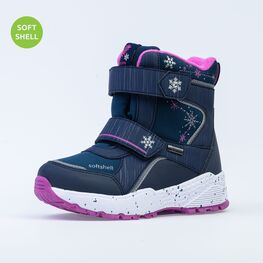 654820-41 Мембранные ботинки для девочки светло-синий