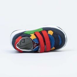 132164-22 Полуботинки для мальчики син-зел-кра фото №4