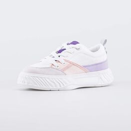 731190-14 Кеды подростковые для девочки для девочки бел-роз-сир