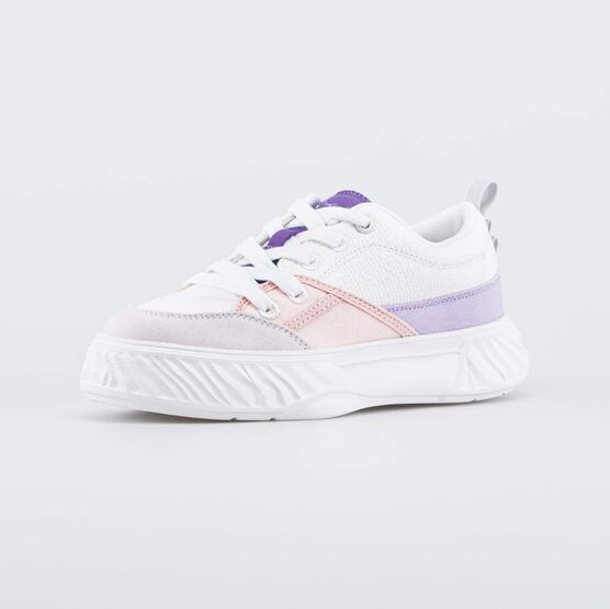 731190-14 Кеды подростковые для девочки для девочки бел-роз-сир