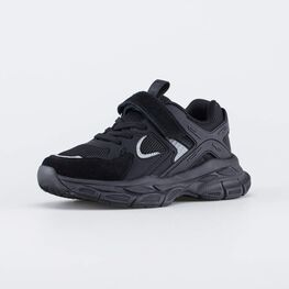 644512-12 Черные кроссовки для мальчика-подростка для мальчики черный