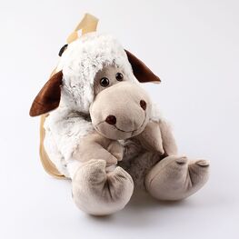 02003075-00 Плюшевый рюкзак Барашек для универсальные бежевый